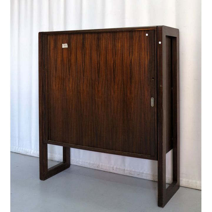 HEAVY "ROSEWOOD" VENEERED OFFICE CABINET