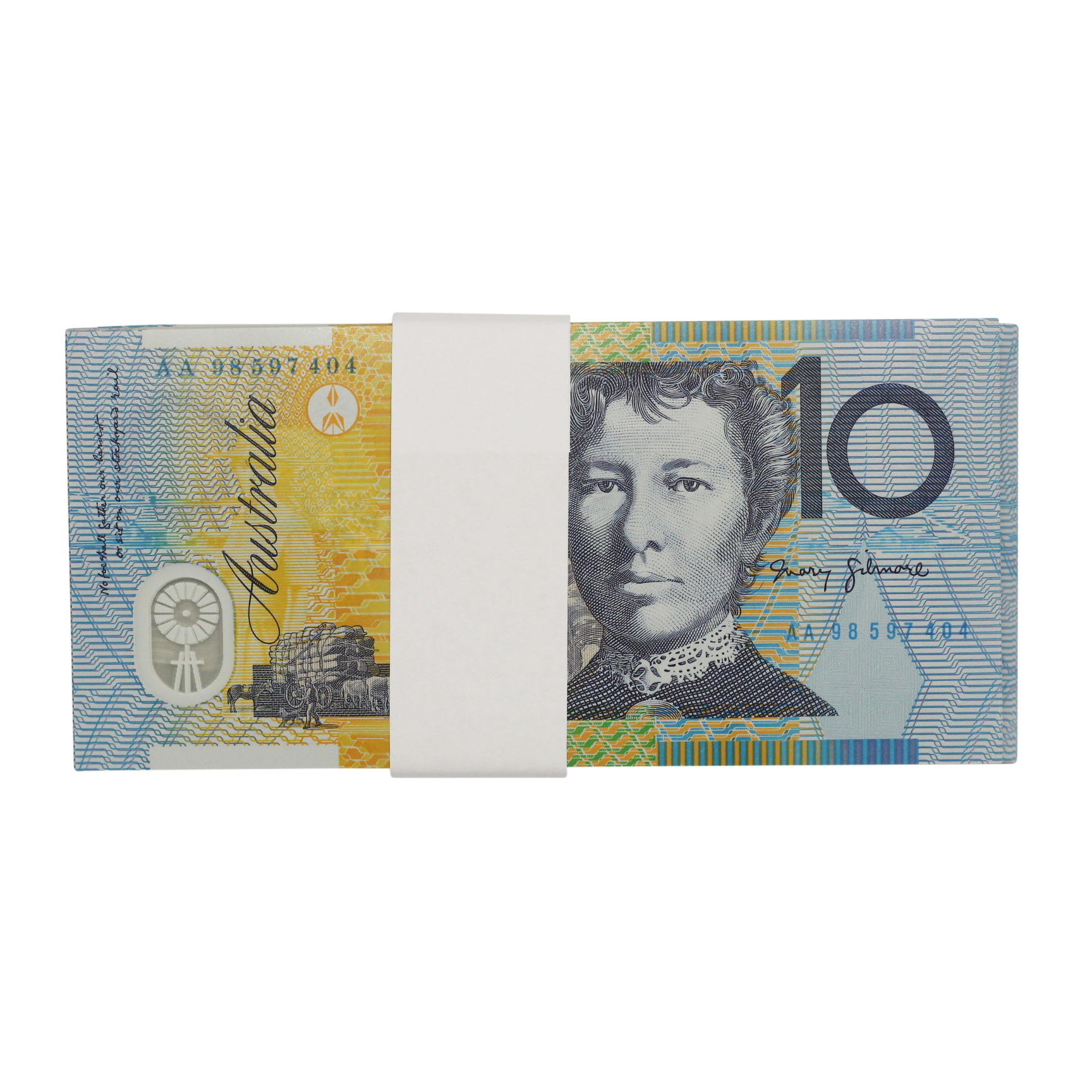 2174. · Bundle, MacFarlane/Evans, Ten Dollars,  1998, UNC