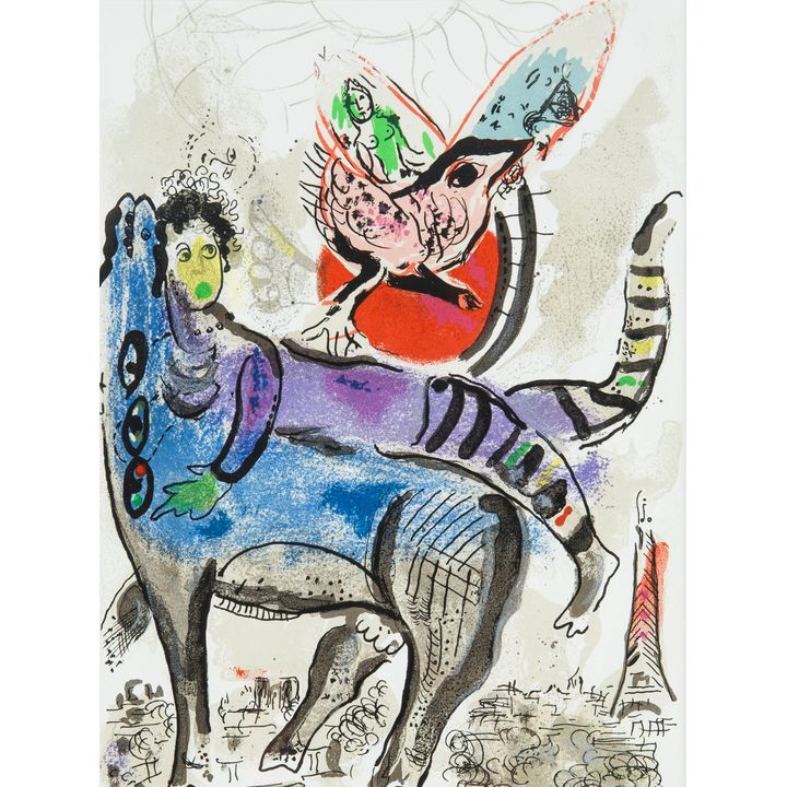 Marc Chagall | La Vache Bleue, 1967 r.
