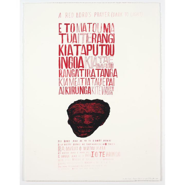 Shane Cotton ‘A Red Lord's Prayer (Dark to Light)’