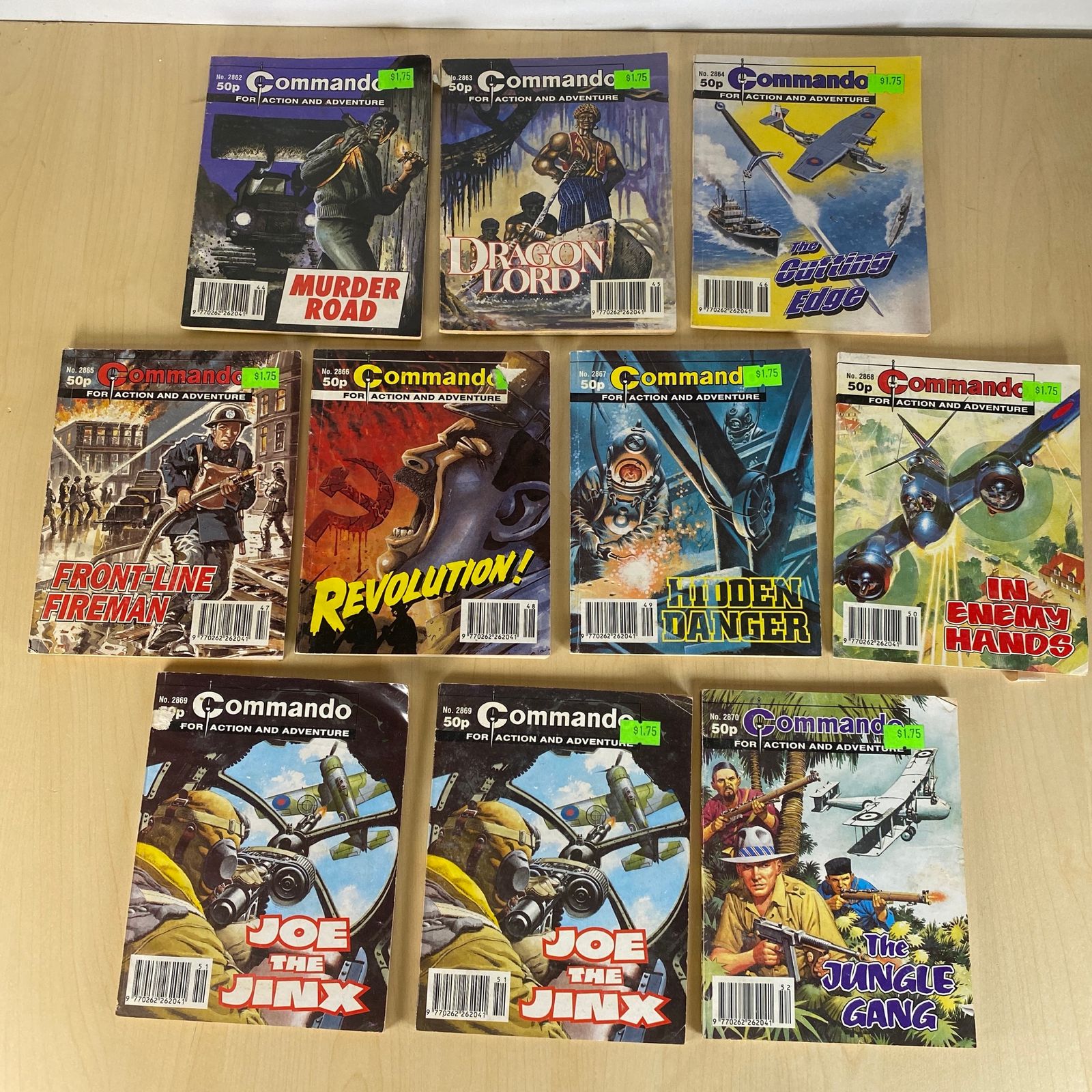 Commando War Comics Issues - 2862, 2863, 2864, 2865, 2866, 2867, 2868, 2869