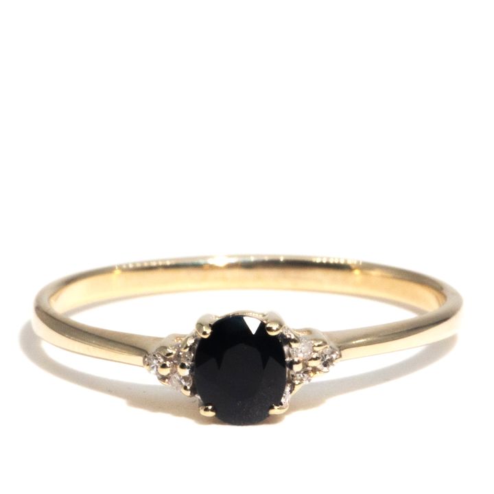 9 Carat Australian Sapphire & Diamond Ring
