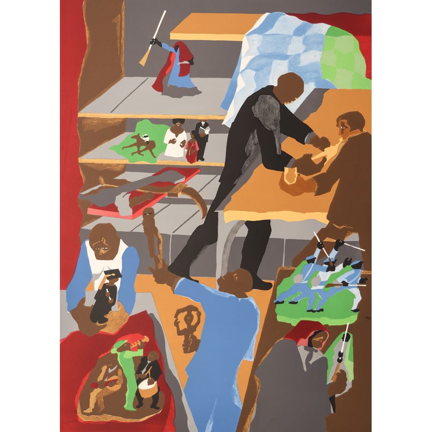 Jacob Lawrence ''Memorabilia'' 1990 Lithograph