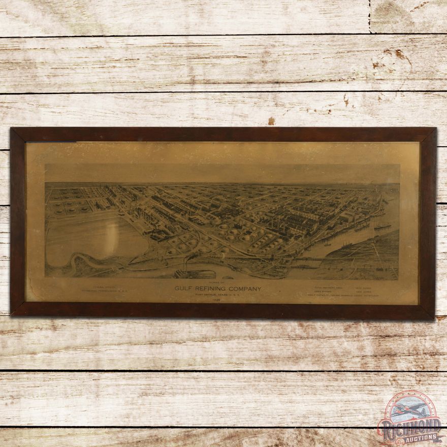 Gulf Refining Company Framed Print Circa 1920s