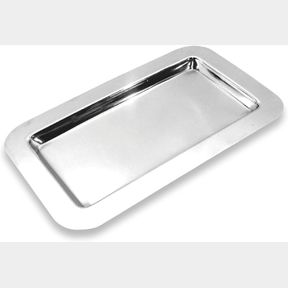 FRIELING USA 18/10 MIRRORED FINISH STAINLESS STEEL SERVING TRAY, 9.4-INCH BY 5.6-INCH
