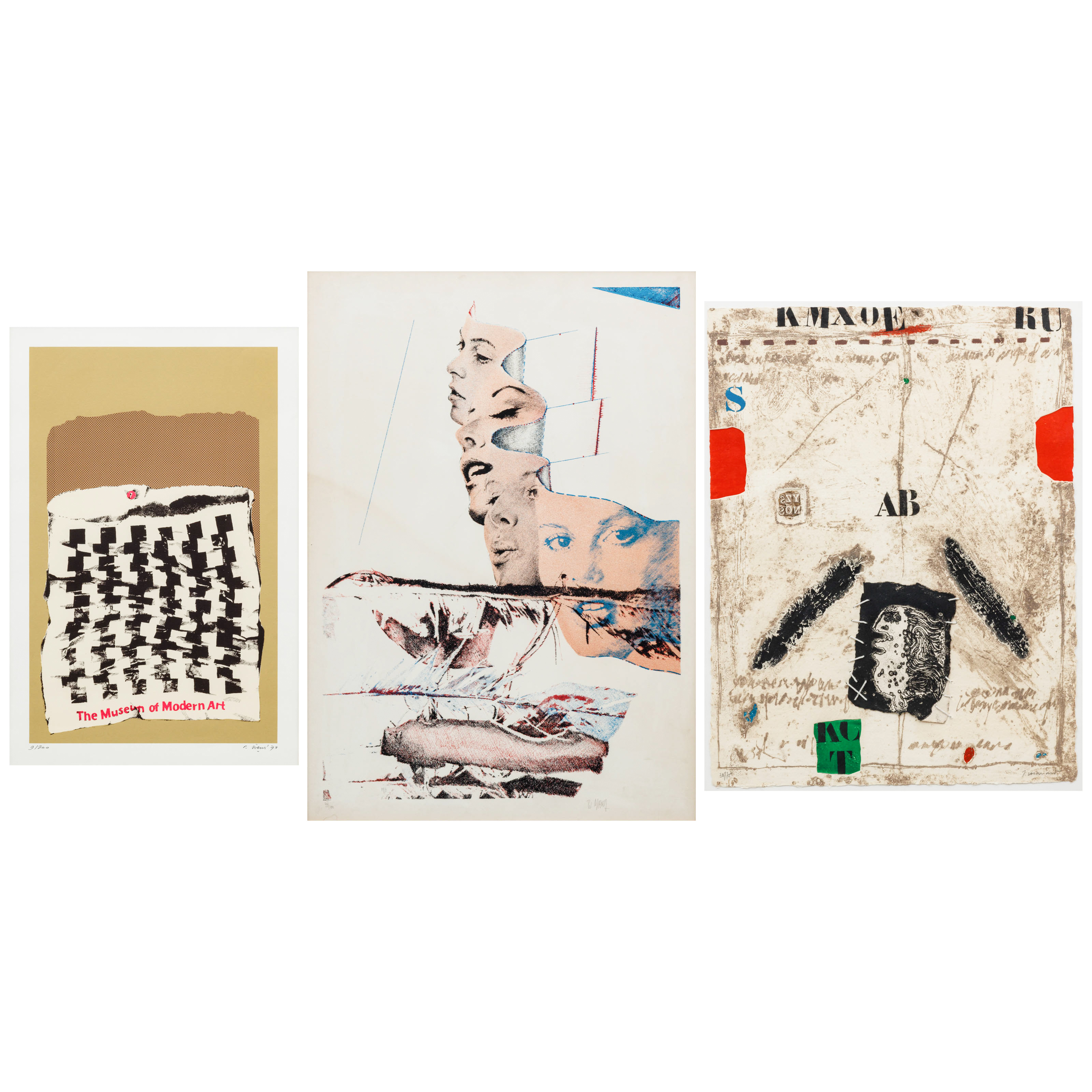 Three prints. 1. Renaat Ivens – kavel bij Bernaerts, Antwerp