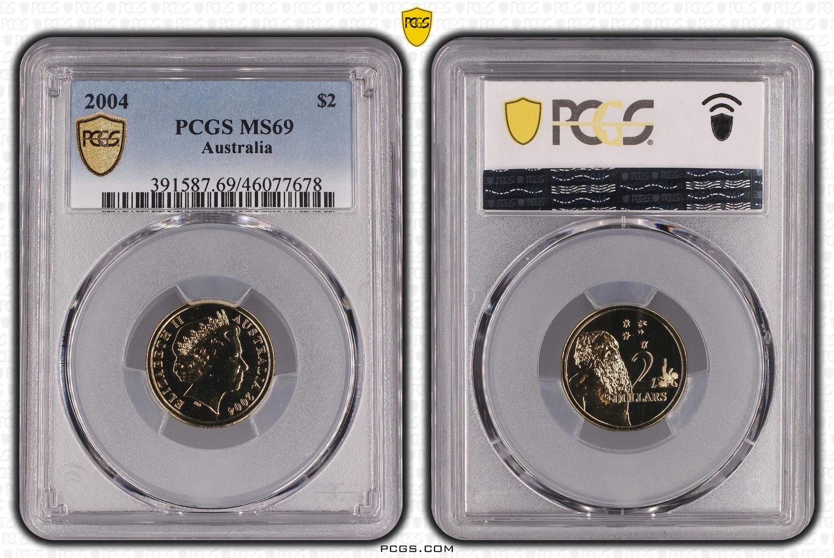 2004 Australia Two Dollar, $2 PCGS - MS69 -678
