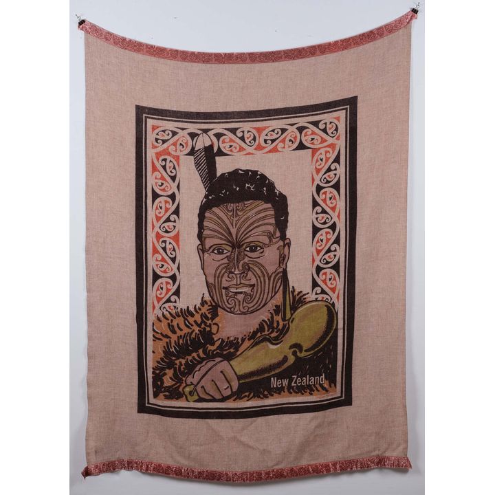 Onehunga Woollen Mills for Bing Harris Sargood - Rare “King Tāwhiao” wall hanging