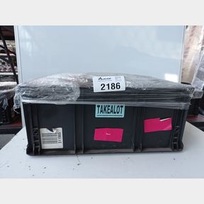 TOTE OF ASSORTED GOODS''THESE ITEMS MAY INCLUDE OPEN BOX- DEFECTIVE OR INCOMPLETE ITEMS'' BUYERS BEWARE!(PLASTIC CRATE NOT FOR SALE)