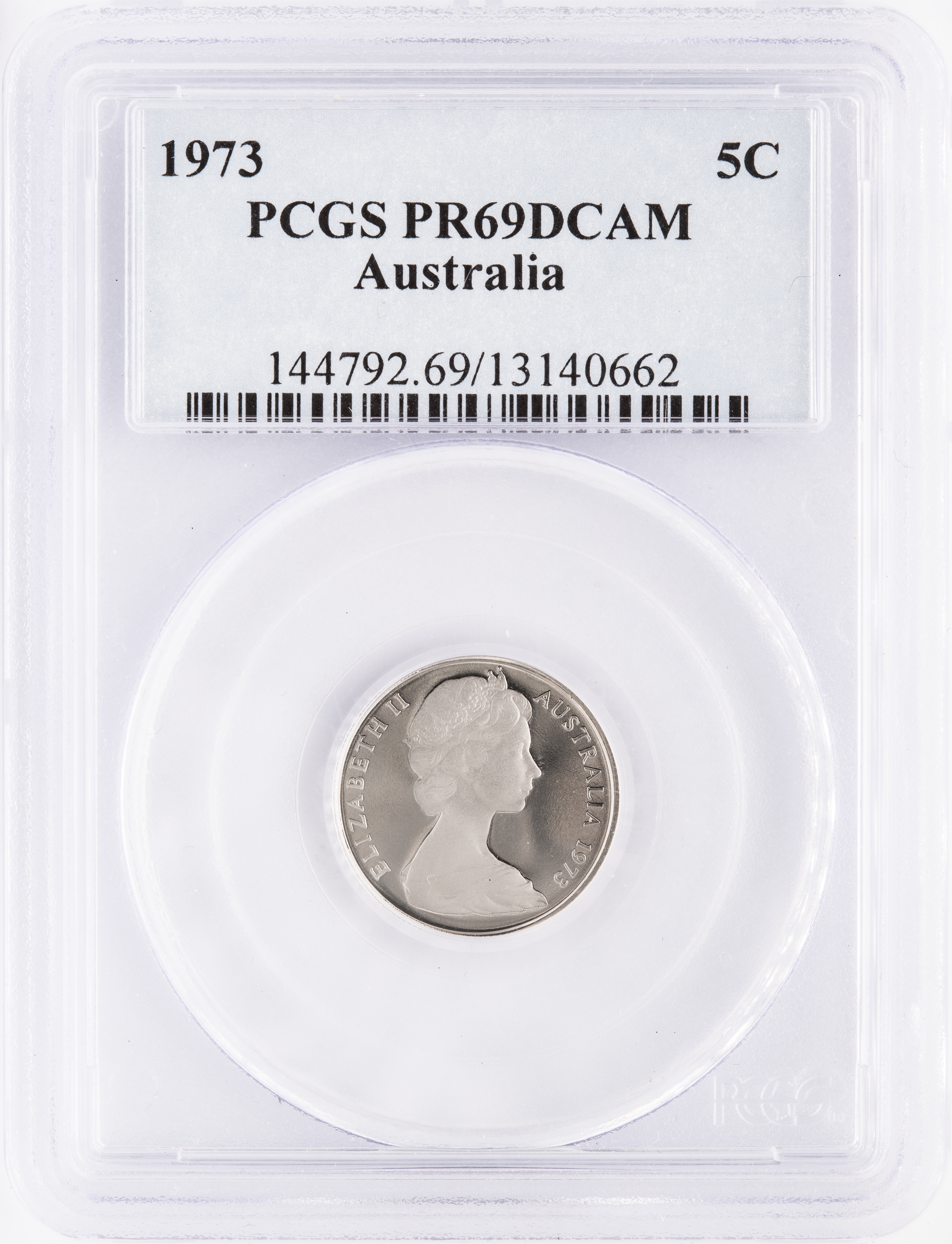 Five Cent, 1973, PCGS PR69DCAM