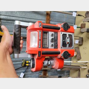 Black & Decker portable power supply with radio and lights