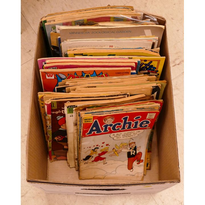 Box Vintage Comic Books Etc