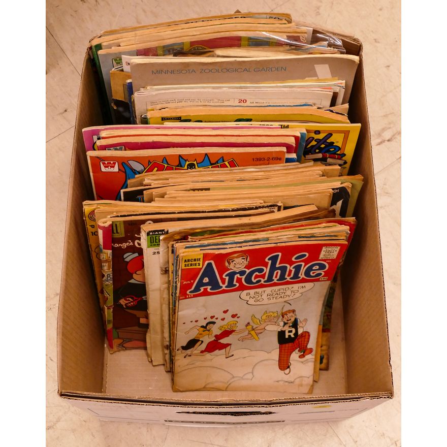 Box Vintage Comic Books Etc