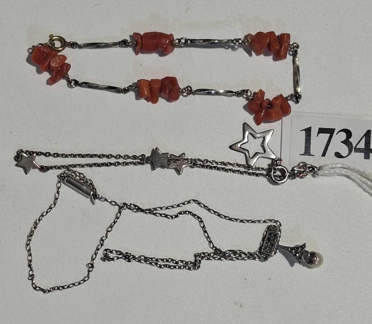 925 Silver And Coral Jewellery