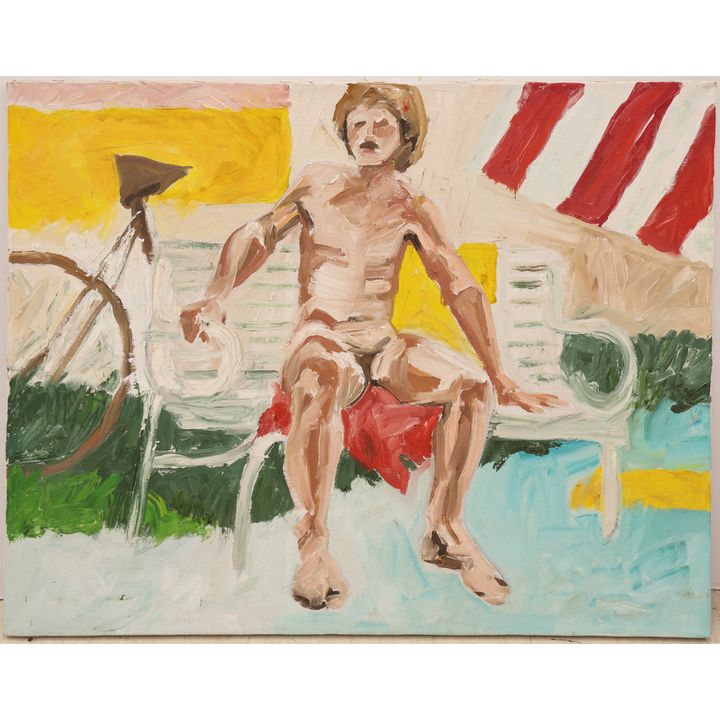 Judy Calcagno-Kirkendall ''The Settee'' Oil on Canvas 24''x30''