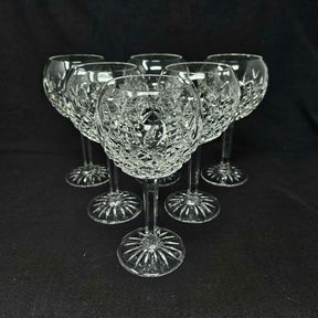 Waterford Crystal Pallas Claret Wine Glasses Set of 6
