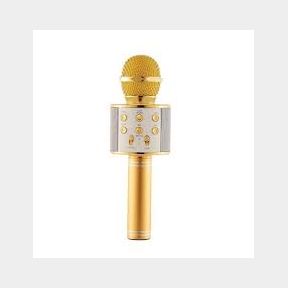 Karaoke Bluetooth Microphone - Gold -Bar 9902168438521- 51745/18774 SN B2 (S1)