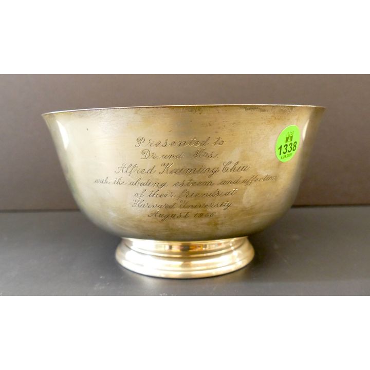 Paul Revere Reproduction Sterling Presentation Bowl