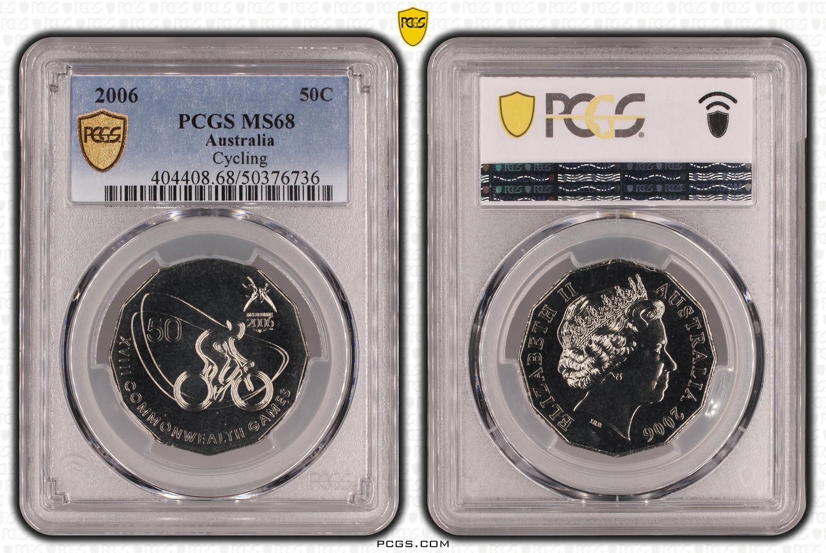 Cycling POP 11/0, Fifty Cent, 2006, PCGS MS68