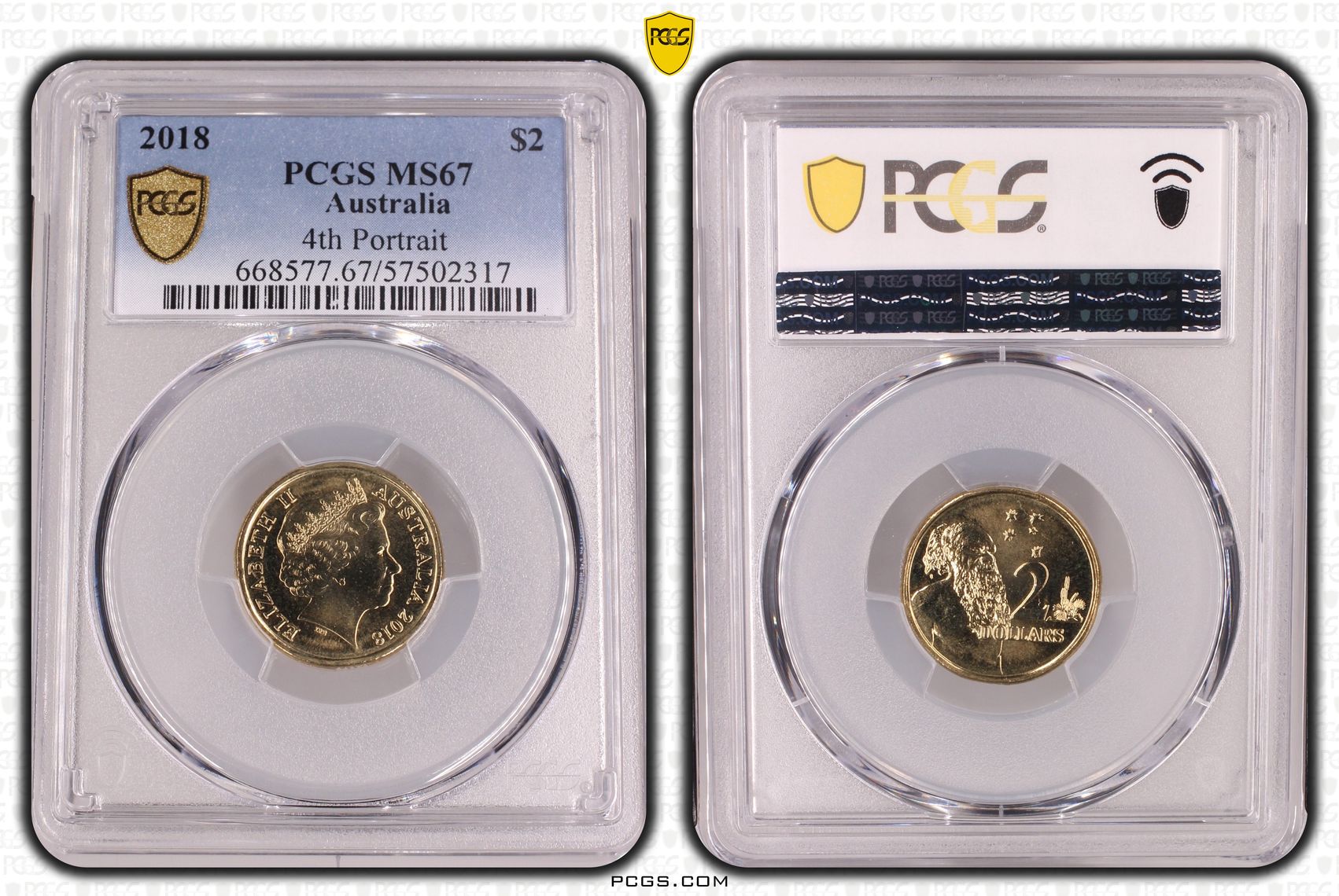 4th Portrait, Two Dollar, 2018, PCGS MS67