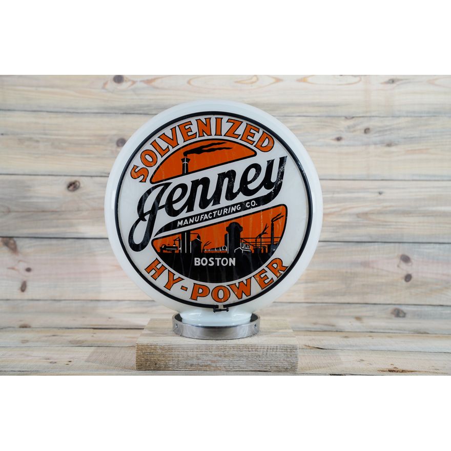 Jenney Hy-Power Gill Gas Pump Globe & 13.25" Single Lens TAC 7