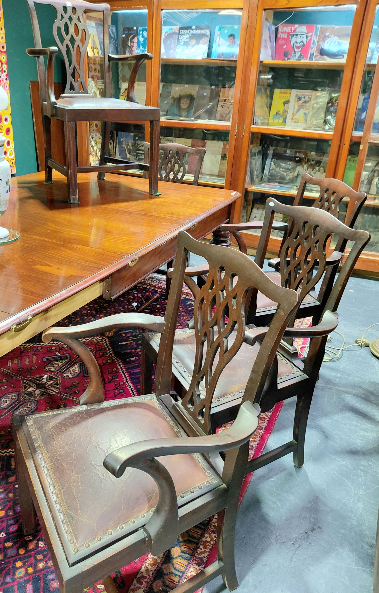 614 · CHIPPENDALE DINING CHAIRS