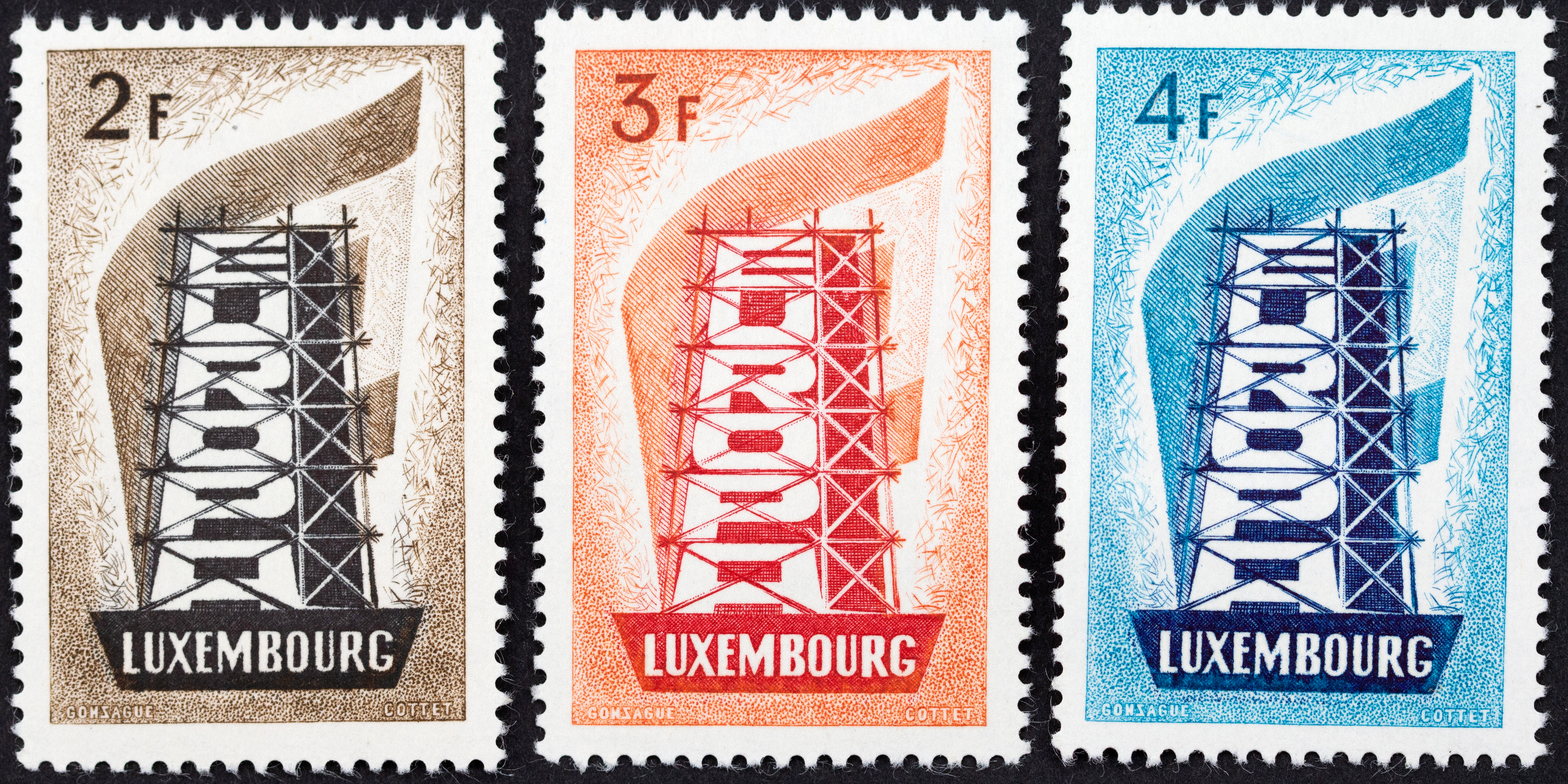 Luxembourg, Europa, 1956, Fine