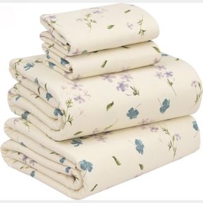 RUVANTI FLANNEL SHEETS CALIFORNIA KING SIZE - 100% COTTON BRUSHED CAL KING BED SHEETS SET - DEEP POCKETS 16 INCHES - ALL SEASONS B