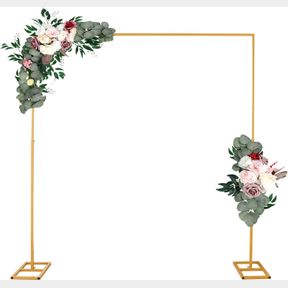 RUBFAC BACKDROP STAND, 10X10 FT WEDDING ARCH FOR CEREMONY AND PHOTO BOOTHS