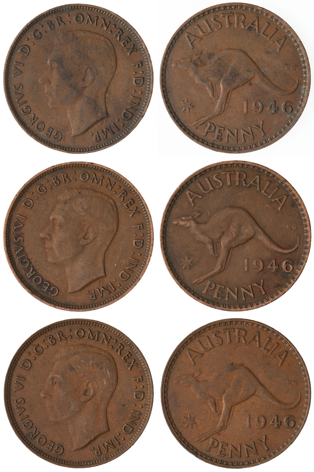 George V, Penny, 1946, F - VF