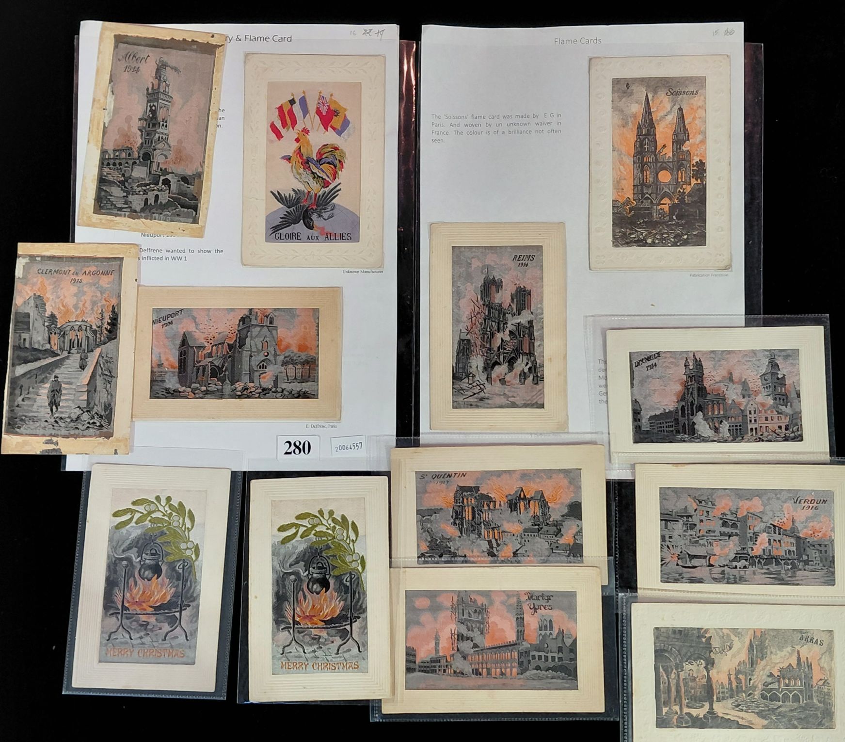 Silk Postcards - Flame Cards