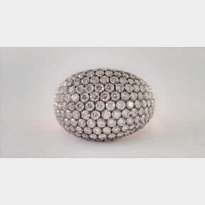 3.370CTS DIAMONDS COLOUR H/I CLARITY VS/SI IN 18CT ROSE GOLD DRESS RING - 51629/033