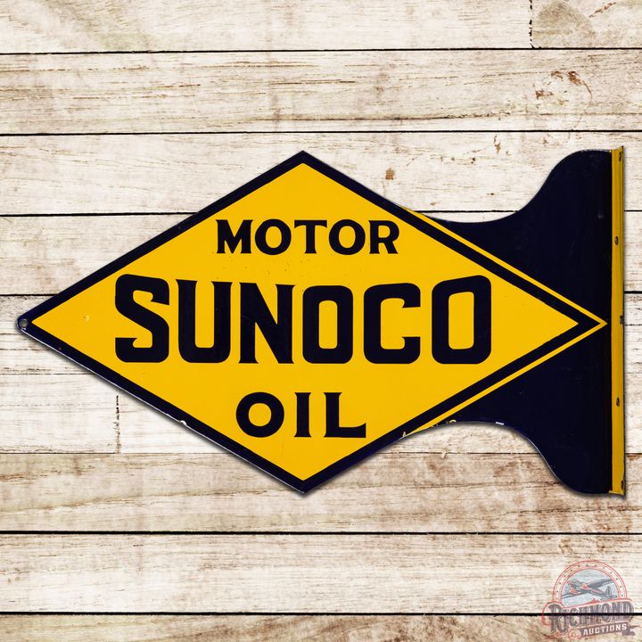 Sunoco Motor Oil DSP Flange Sign - 9 & 8.75