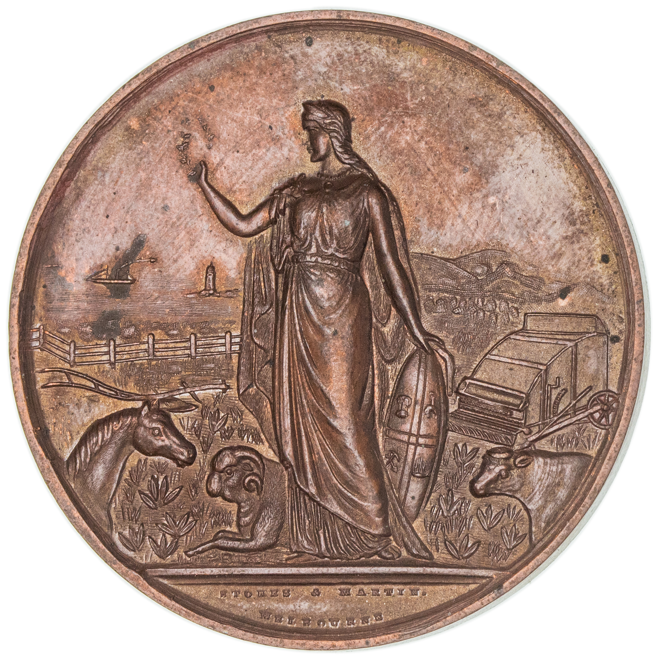 Gawler Agricultural & Pastoral Society, S.A., Second Prize Medal, 1911, EF