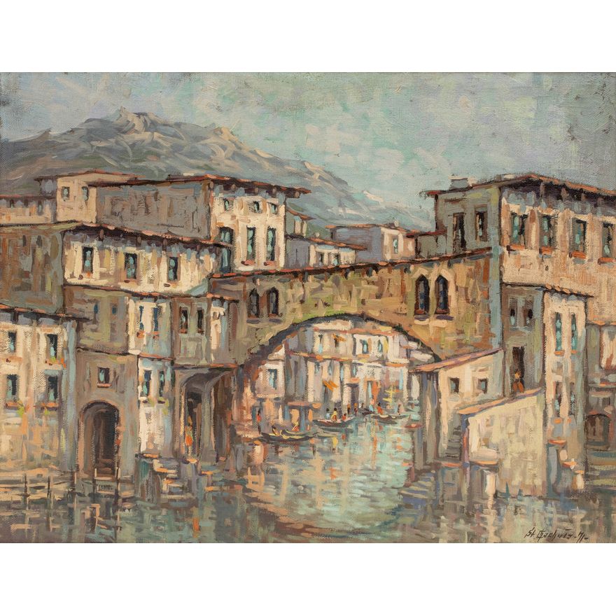 Stanisław Chachuła | Uliczka południowego miasteczka, 1971 r.