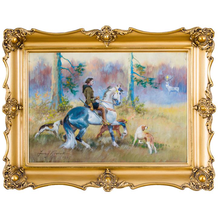 Jerzy Kossak | Święty Eustachy, 1946