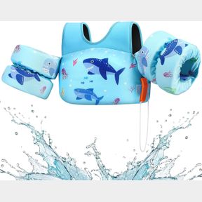22-70 LBS HEYSPLASH SWIM VEST FOR KIDS, TODDLER POOL FLOATIES, SWIM JACKET WATER WING ARM BAND, BABY ARM FLOATIES WITH CROTCH STRA