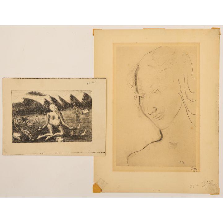 2pc James Washington Jr. & Mark Tobey Lithographs