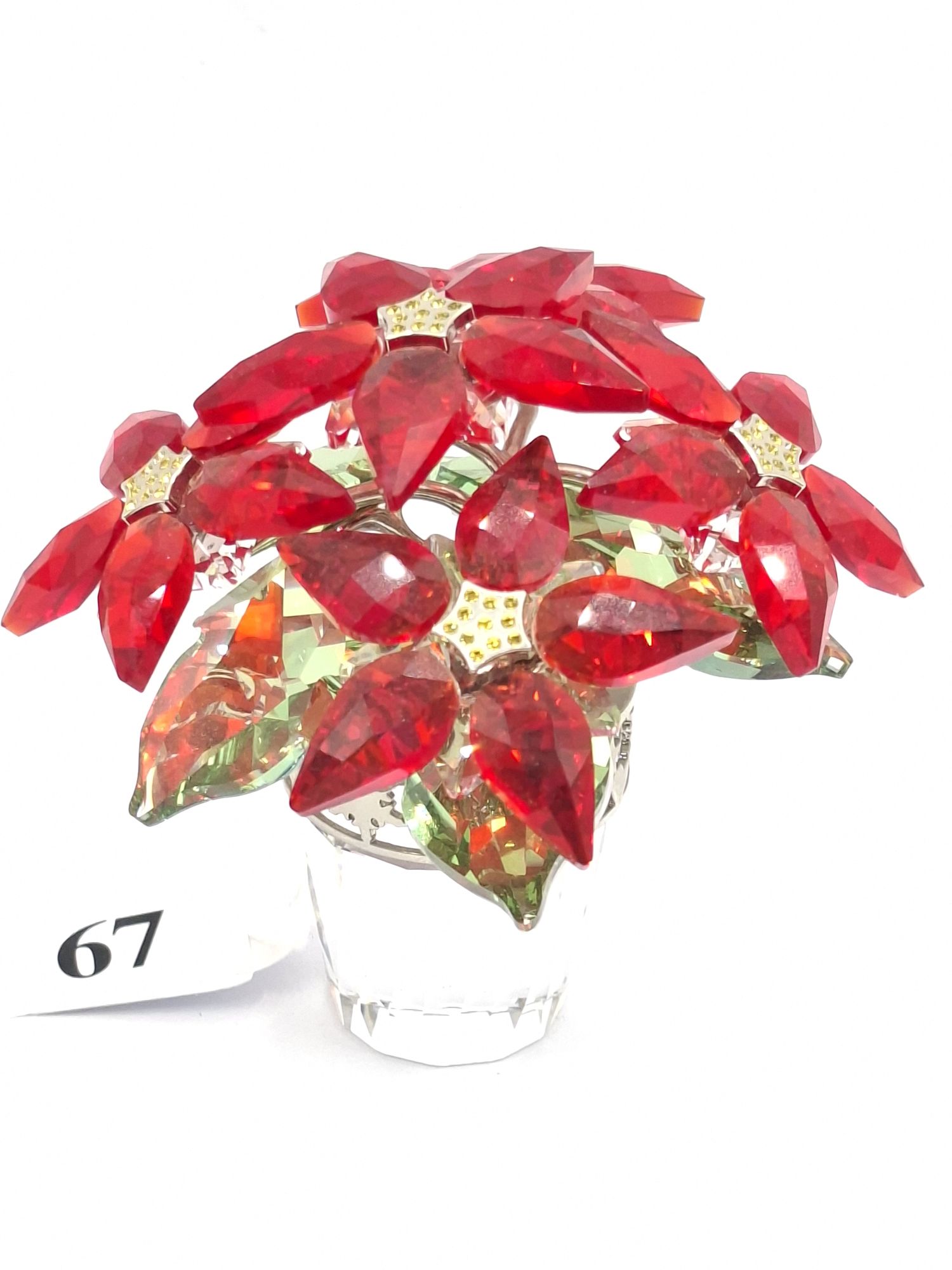 67 · SWAROVSKI POINSETTIA FLOWER ORNAMENT