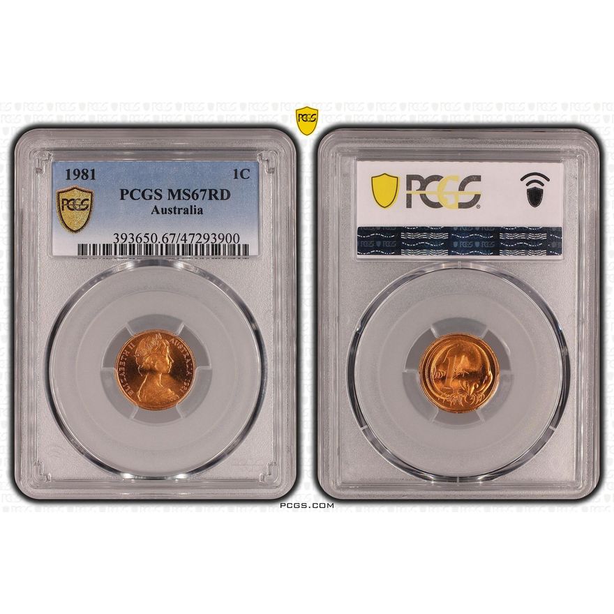 One Cent, 1981, PCGS MS 67RD