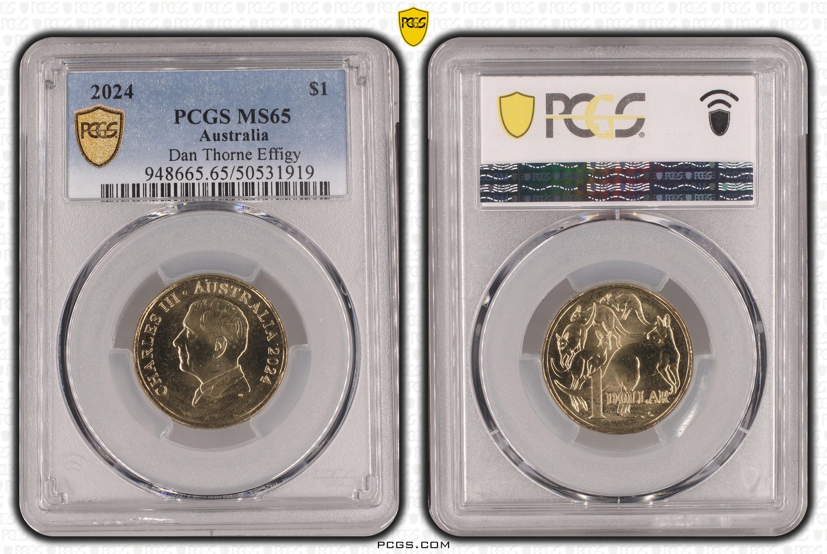 Dan Thorne Effigy, One Dollar, 2024, PCGS MS65