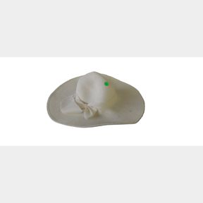 Summer Oversized Straw Large UV Protection Beach Hat for Women - White