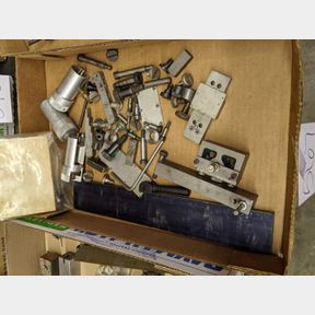 Large assorment of machinist screws, tool holders and other parts