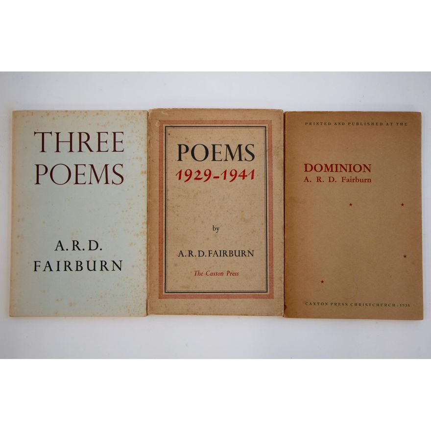 FAIRBURN, A.R.D [3 titles & photograph] - Dominion; Utopia, Album Leaves, Elements, Dialogue, Struggle in a Mirror.