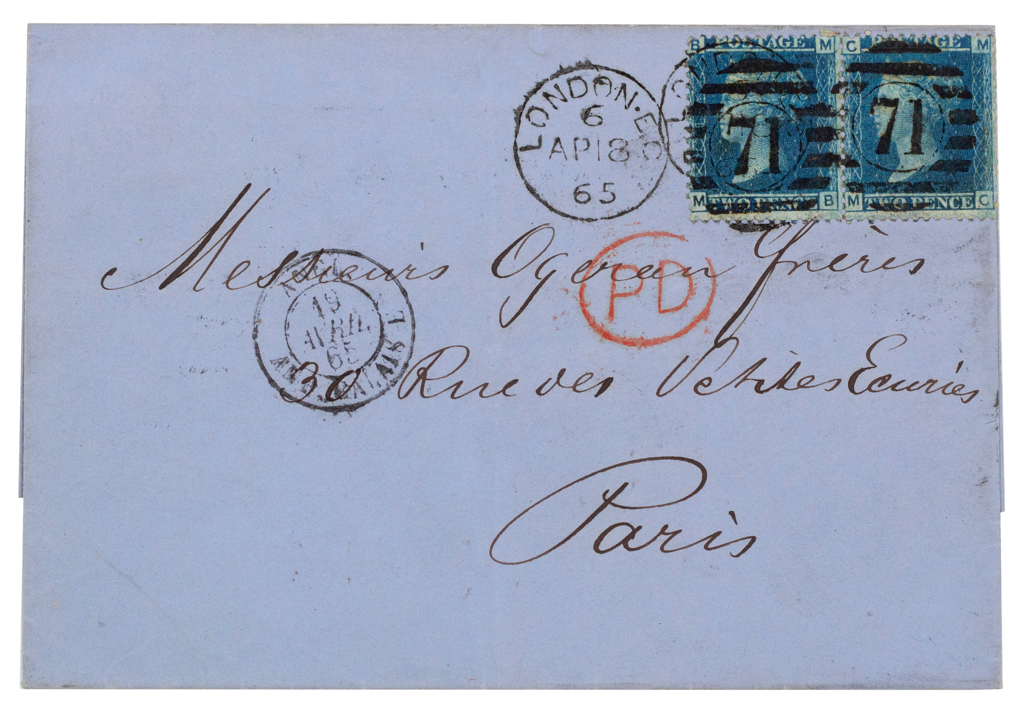 Great Britain, Victoria, Twopence, 1865, Good