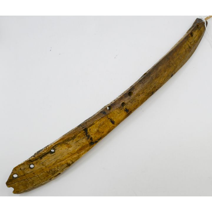 Antique Inuit Eskimo Sled Runner Fragment from Point Barrow 19''