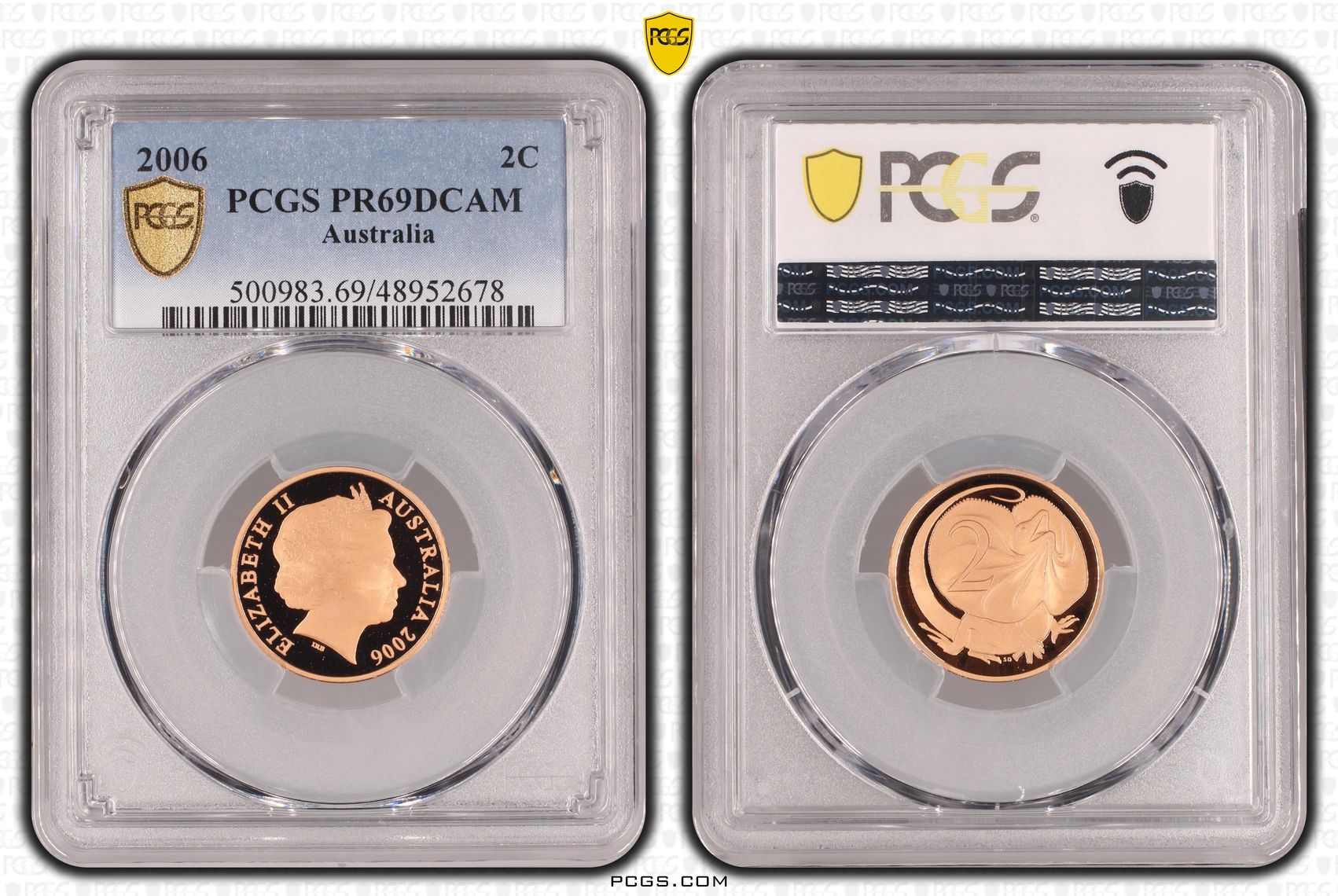 Two Cent, 2006, Pcgs Pr69dcam