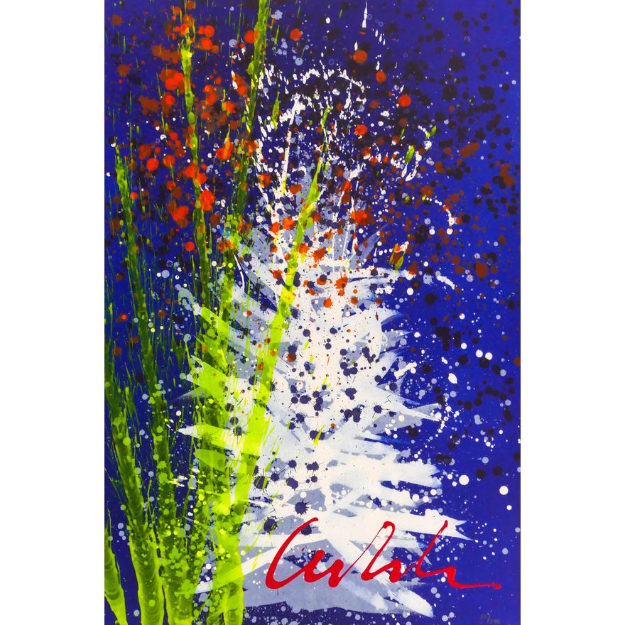 Dale Chihuly ''White Tower'' 2000 Acrylic Lithograph