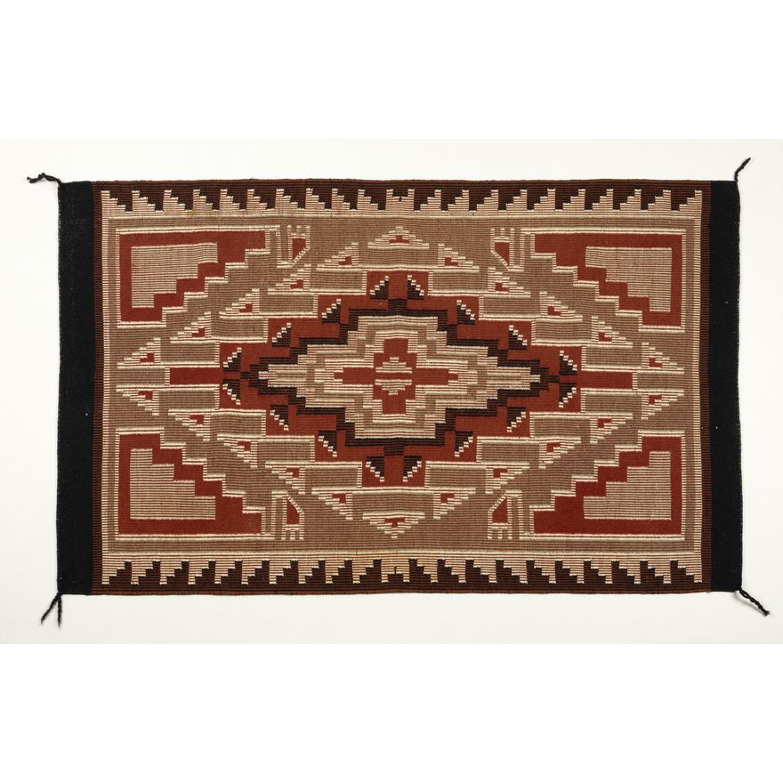 Unknown (20th/21st Century): Coal Mine Mesa Navajo Rug, c. 1970