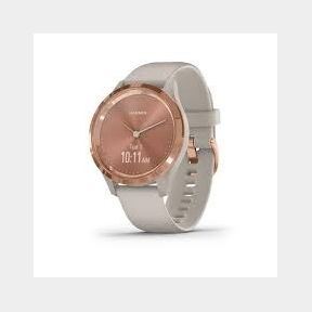 Garmin Vivomove 3S Smartwatch (39mm) Rose Gold Bezel with Light Sand Case and Silicone Band|